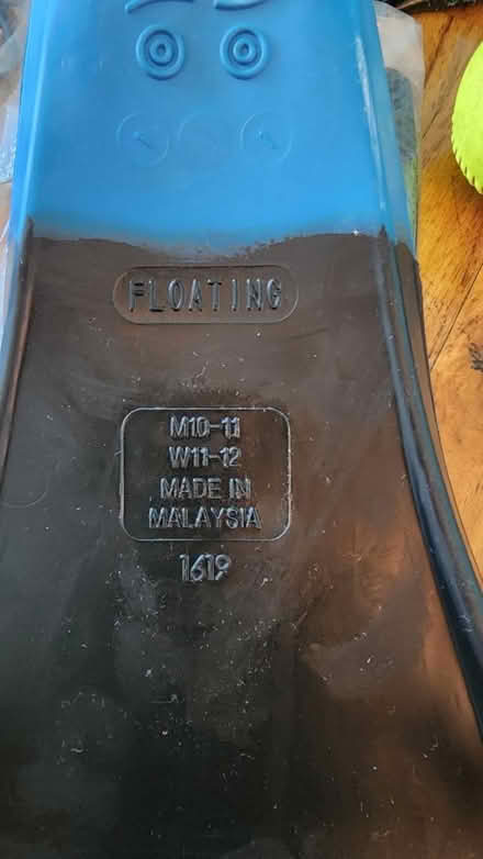 Photo of free Blue Swim fins - large (E12th ave S - 11229) #2