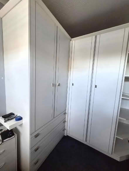 Photo of free Corner wardrobe/drawers/bookshelf combination (Little Heath RG31) #2