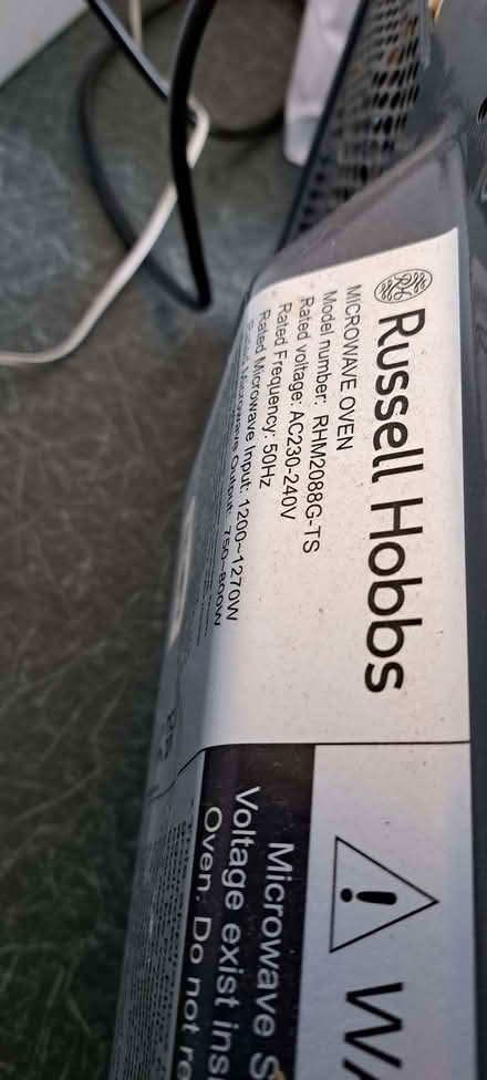 Photo of free Russell Hobbs microwave (Wells BA5) #2
