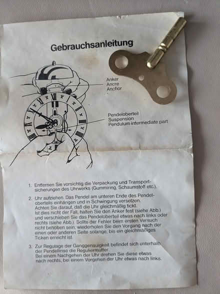 Photo of free Pendulum Clock needs mending (B91 - Central Solihull) #3