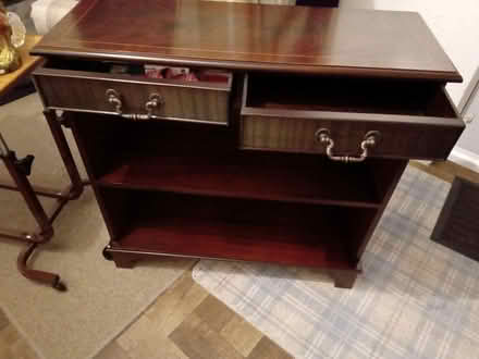 Photo of free Dark brown console cupboard (Orton Goldhay) #1