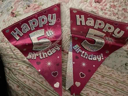 Photo of free 5th Birthday Bunting (Radbrook Green SY3) #1