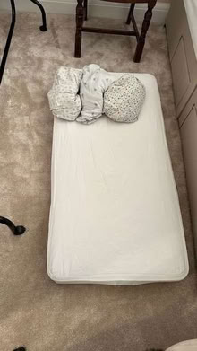 Photo of free Cot mattress and 4 sheets (NW10) #1