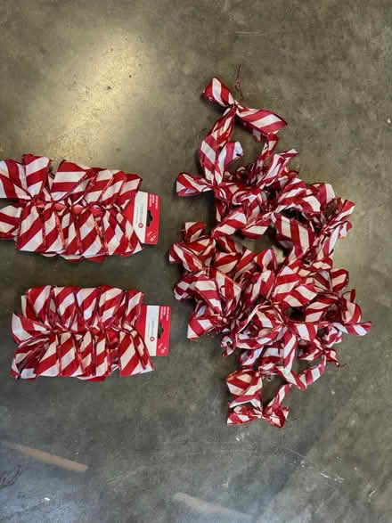 Photo of free 42 candy cane style striped bows (NE Vienna) #1