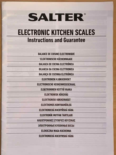 Photo of free Salter digital kitchen scales (Brixton Hill SW2) #2