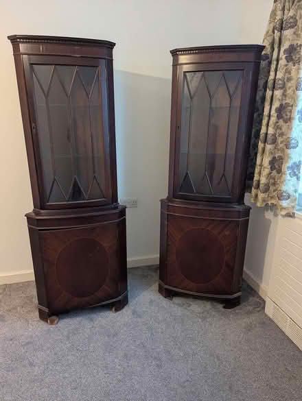 Photo of free Two corner display cabinets (SE25 6GH) #1