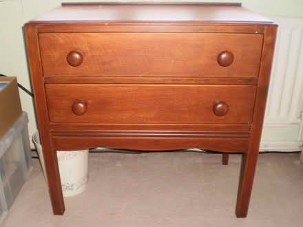 Photo of free Two Drawer Wooden Chest (Waltham Chase SO32) #2