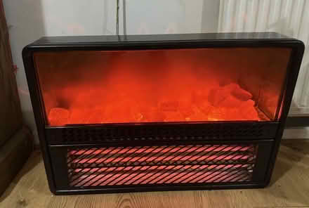 Photo of free Large Vintage Black DIMPLEX Fire Heater Fake Coals Glass Hea (Moor Allerton LS17) #1