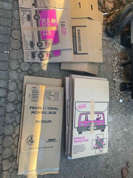 Photo of free Moving boxes and paper (AL1) #1