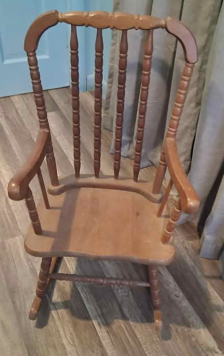 Photo of free Child's wooden rocking chair (Town of Poughkeepsie) #1