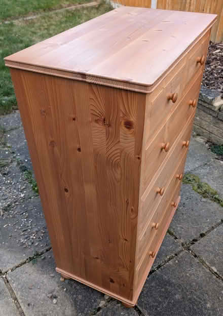 Photo of free Wooden Chest of Drawers (faulty) (Abraham Heights LA1) #2