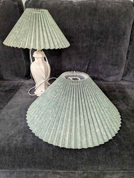 Photo of free Lamp and matching ceiling lampshade (Longfleet BH14) #1