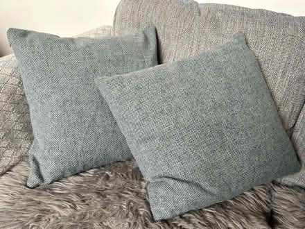 Photo of free 2 blue cushion covers (Hulme M16) #1