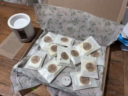 Photo of free 11 candle melts + wax melter by The Rhubarb Candle Company (Surbiton KT1) #3