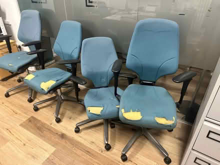 Photo of free 4 office chairs and a filing cabinet (Short Heath B23) #3