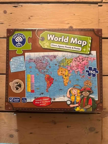 Photo of free Kids jigsaw world map (Belmont TN35) #1