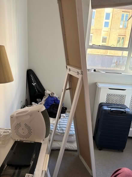 Photo of free Bedroom table + lamp + large mirror (Marylebone W1U) #1