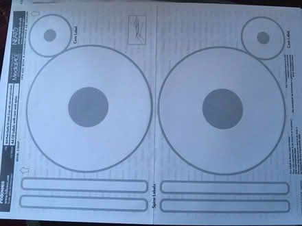 Photo of free Sheets of CD labels (Kingston Hill ST16) #1