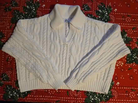 Photo of free White Sweater with Collar (West 7th) #1
