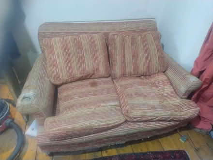 Photo of free Old sofa ,tatty but solid built (Tottenham N18) #1