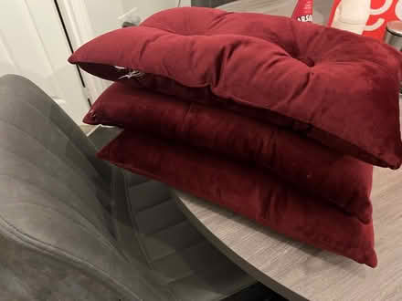Photo of free Red small cushions x 3 (Burbage SK17) #1