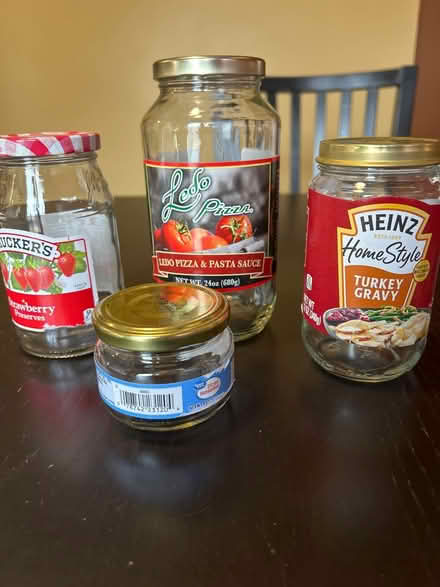 Photo of free Various sized glass jars with lids (Owings Mills,MD) #1