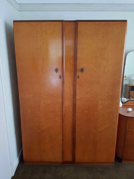 Photo of free Large solid wood wardrobe. (Ormskirk L39) #1