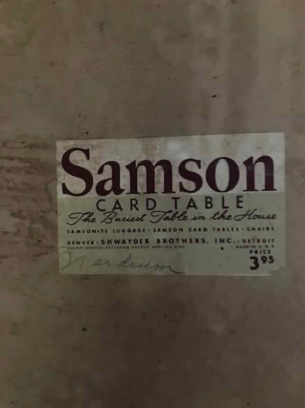 Photo of free Very old card table (Lake Forest Park) #1