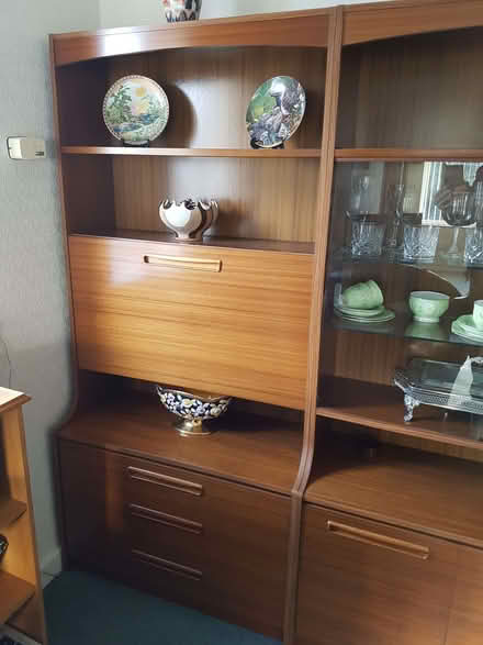 Photo of free Large wood cabinets/display units x 3 (Ormskirk L39) #1