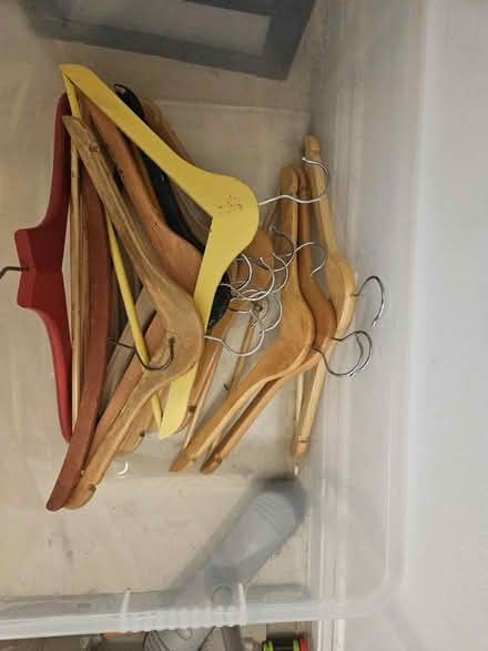 Photo of free Wooden hangers (RG27) #1
