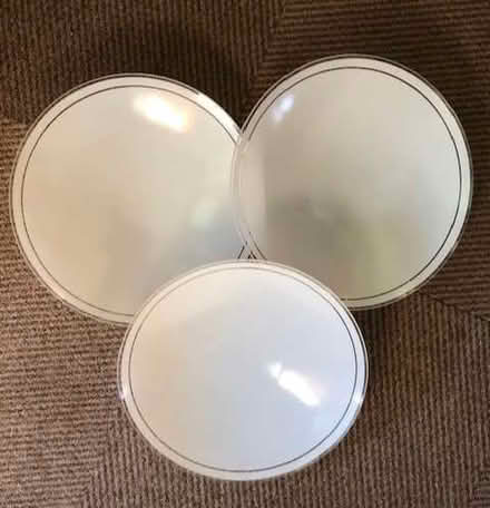 Photo of free 3 white concave glass bowls (Wheatley OX33) #1