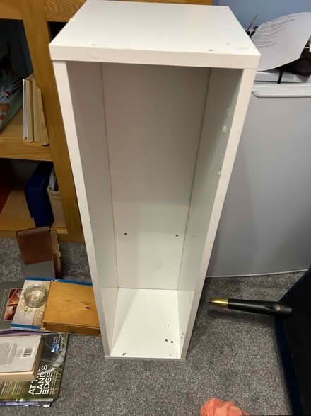 Photo of free White laminate cupboard - no door (Near Cameron Toll EH16) #1