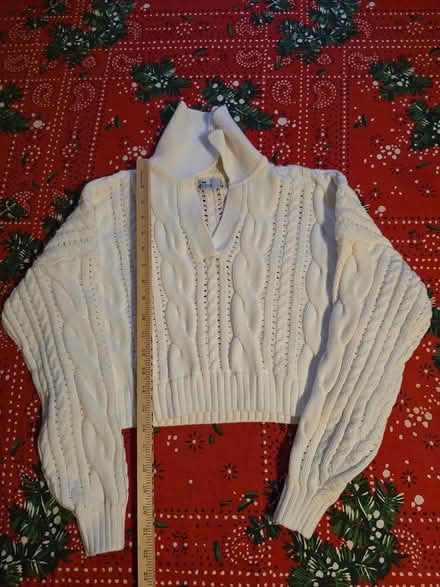 Photo of free White Sweater with Collar (West 7th) #4
