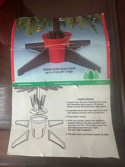 Photo of free Christmas tree stand (Gillingham ME7) #2