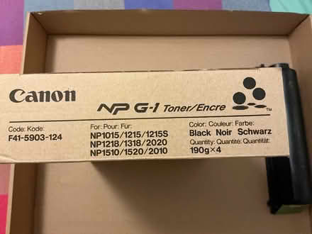 Photo of free Canon printer cartridge (black) (Walkley S6) #1