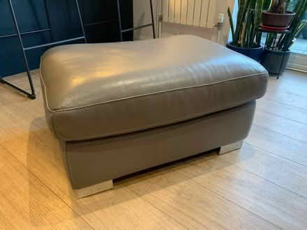 Photo of free Grey Leather Footstool (Churchdown GL3) #4