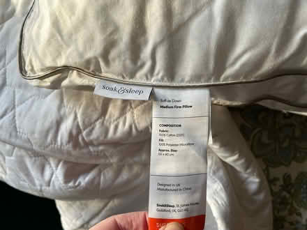 Photo of free King size pillow and protector (Soberton SO32) #2