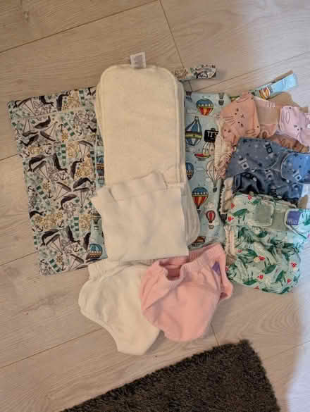 Photo of free 3 reusable nappies + boosters (Cranfield MK43) #1
