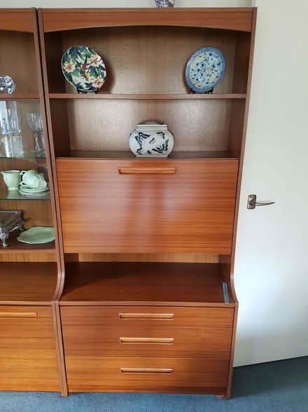 Photo of free Large wood cabinets/display units x 3 (Ormskirk L39) #3