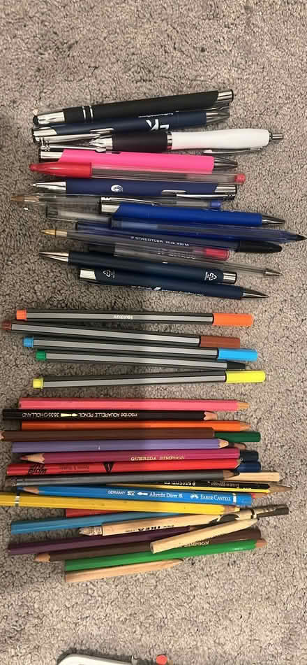 Photo of free Pens pencils and water colour paints (Holland Park W11) #1