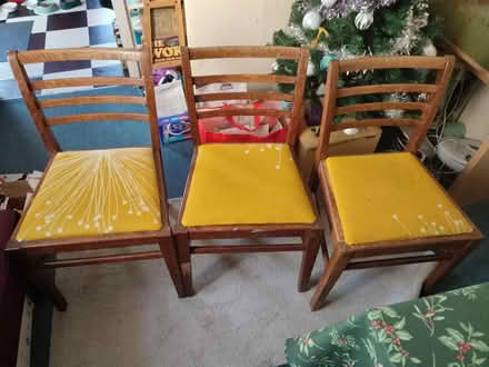 Photo of free 3 dining chairs (Grangetown CF11) #2