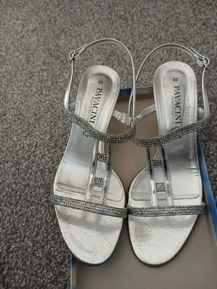 Photo of free Silver sandals size 7 (Bentley WS2) #1