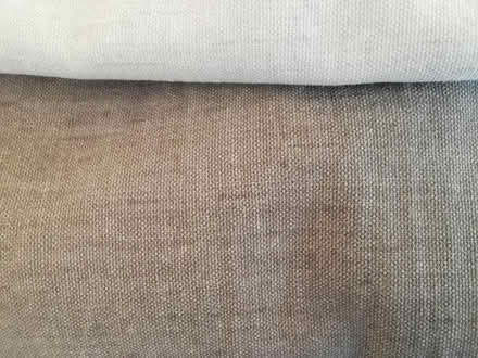 Photo of free Pair of curtains grey and white eyelett tops (Mile House TS19) #2