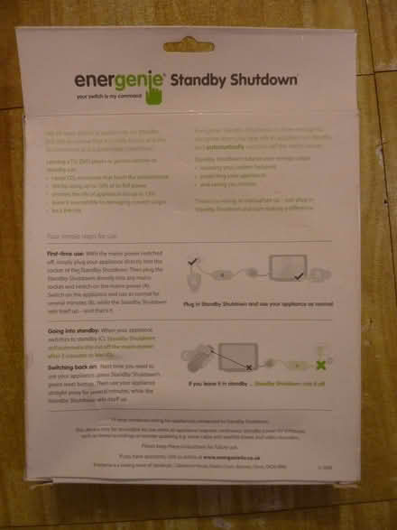 Photo of free Automatic standby shutdown device (Purley CR8) #3