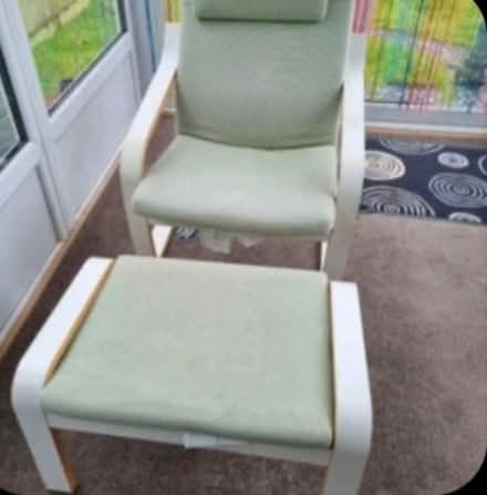 Photo of free IKEA poang chair and stool (Princes park, BN22) #1