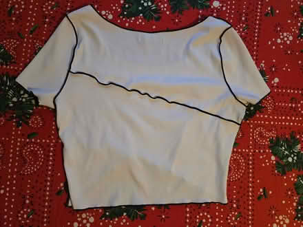 Photo of free Black & White Ribbed Crop Top (West 7th) #4