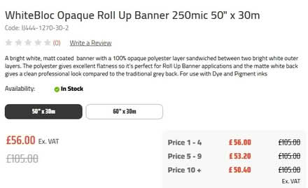 Photo of free Large roll of white banner material (Carlton Hill BN2) #1