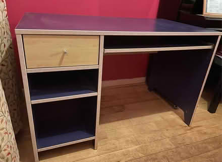 Photo of free Ikea student’s desk. Blue robin model. (Ham TW10) #4