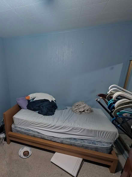 Photo of free Twin Wooden Bed + 2 Mattress (North Eastern Torrance) #1
