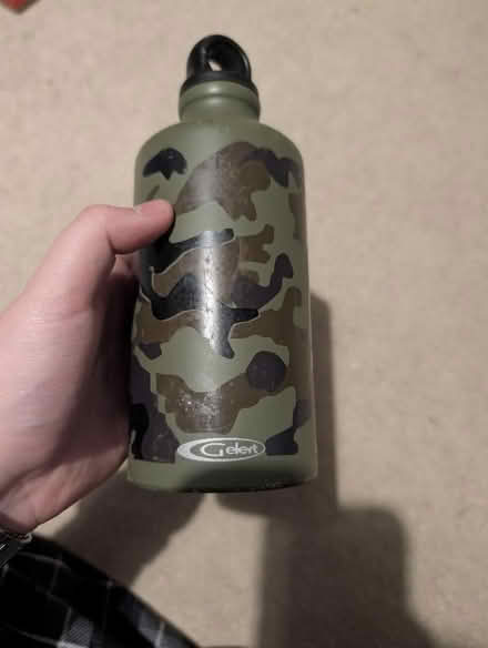 Photo of free Metal camo gelert bottle (Cranham Gate GL3) #1